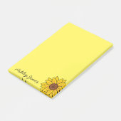 Post-it-Notes-Sonnenblume Post-it Klebezettel (angewinkelt)
