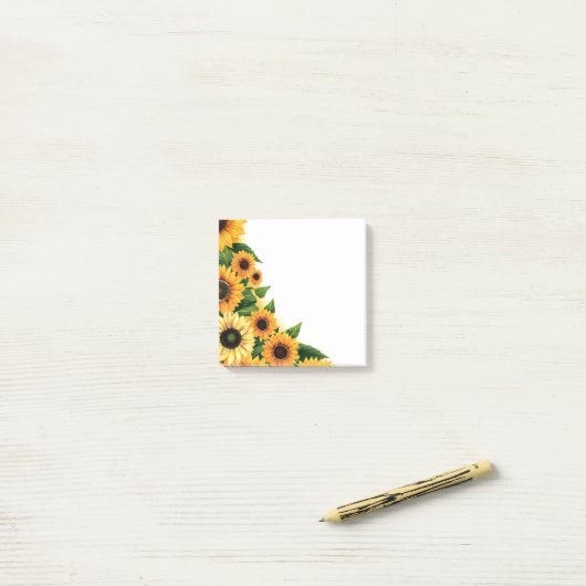 Post-it-Notes-Sonnenblumen Post-it Klebezettel (Auf Schreibtisch)