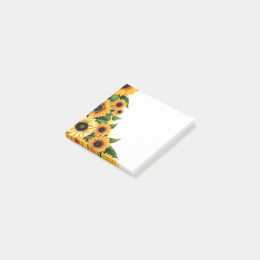 Post-it-Notes-Sonnenblumen Post-it Klebezettel (angewinkelt)