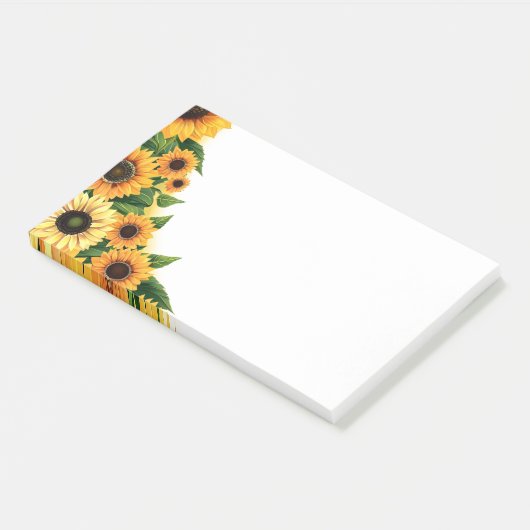 Post-it-Notes-Sonnenblumen Post-it Klebezettel (angewinkelt)