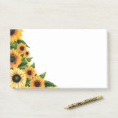 Post-it-Notes-Sonnenblumen Post-it Klebezettel (Auf Schreibtisch)