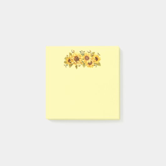 Post-it-Notes-Sonnenblumen Post-it Klebezettel (Vorderseite)