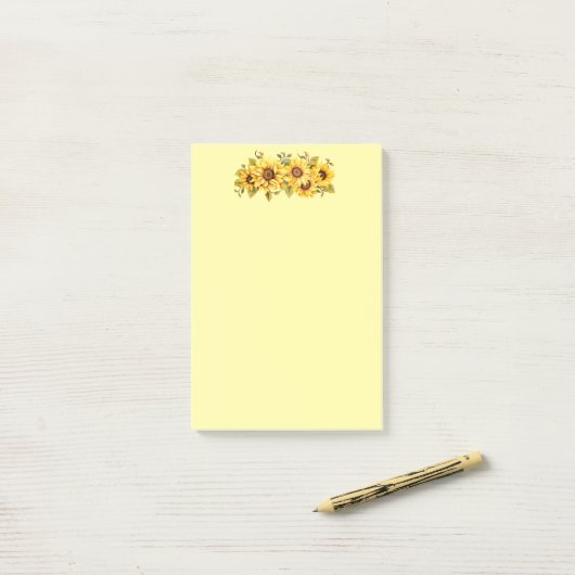 Post-it-Notes-Sonnenblumen Post-it Klebezettel (Auf Schreibtisch)