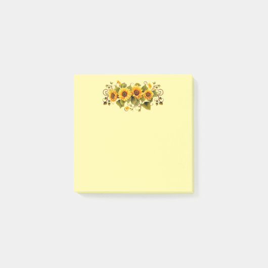 Post-it-Notes-Sonnenblumen Post-it Klebezettel (Vorderseite)