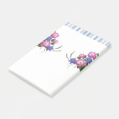 Post-it Notes Streifen Blumenmuster Klebezettel (angewinkelt)