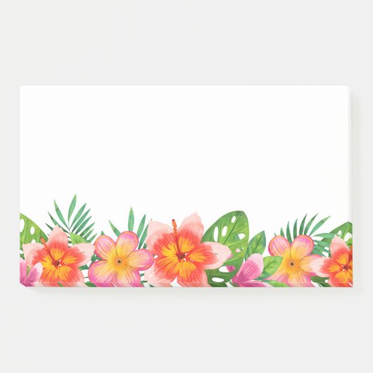 Post it Notes-Tropical Blume Post-it Klebezettel (Vorderseite)