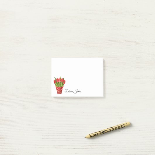 Post-it-Notes-Tulips Post-it Klebezettel (Auf Schreibtisch)
