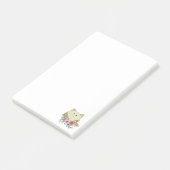 Post-it Notes Verrückte Katze Floral Klebezettel (angewinkelt)