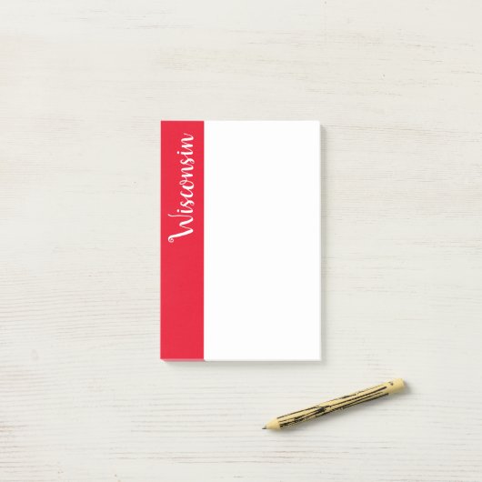 Post-it-Notes-Wisconsin Post-it Klebezettel (Auf Schreibtisch)