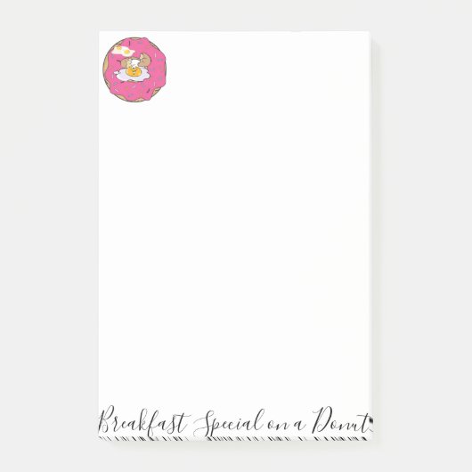 Post-it-Notiz-Eier-Donut Post-it Klebezettel (Vorderseite)