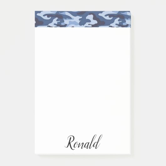 Post-it Notizblätter Blaue Armee Klebezettel (Vorderseite)