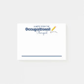 Post-it-Notizen des Arbeitstherapeuten Post-it Klebezettel (Vorderseite)