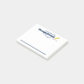 Post-it-Notizen des Arbeitstherapeuten Post-it Klebezettel (angewinkelt)