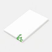 Post-it Notizen Grüner Wurm (angewinkelt)