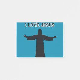Post-It Notizen ich liebe Jesus