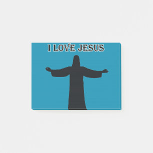 Post-It Notizen ich liebe Jesus
