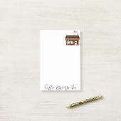 Post-it Notizen Kaffee Espresso Tee Shop (Auf Schreibtisch)