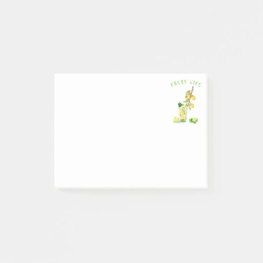 Post-it® Notizen mit Limonade - Ihr Text (Vorderseite)