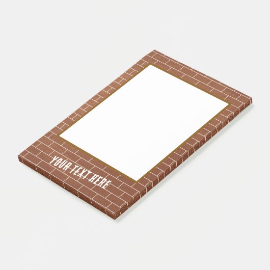 Post-it® Notizen mit personalisiertem Text auf Zie (angewinkelt)