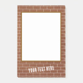 Post-it® Notizen mit personalisiertem Text auf Zie (Vorderseite)