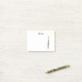 Post-It-Notizen mit Polly-the-Pinsel Post-it Klebezettel (Auf Schreibtisch)