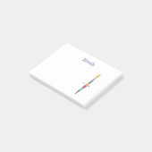 Post-It-Notizen mit Polly-the-Pinsel Post-it Klebezettel (angewinkelt)