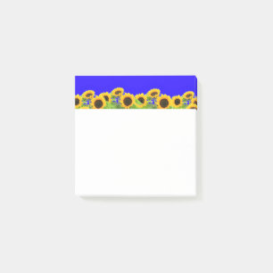 Post-it® Notizen mit Sonnenblumen