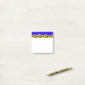 Post-it® Notizen mit Sonnenblumen (Auf Schreibtisch)