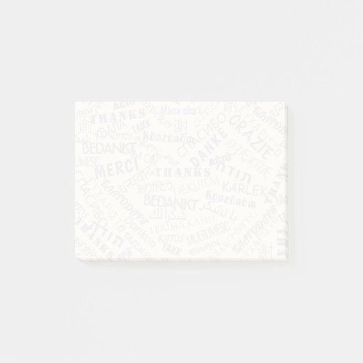 Post-it® Notizen mit THANK YOU Text (Vorderseite)