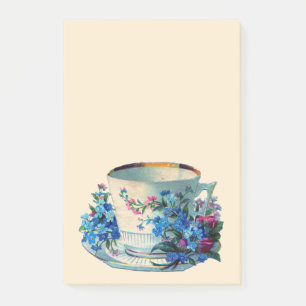 POST-IT NOTIZEN: VINTAGE TEETASSE POST-IT NOTIZEN