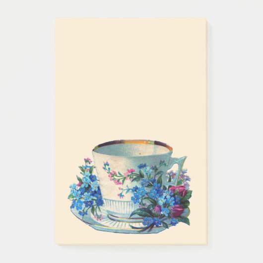 POST-IT NOTIZEN: VINTAGE TEETASSE POST-IT NOTIZEN (Vorderseite)