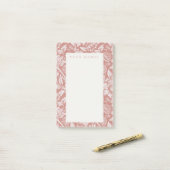 POST-IT NOTIZEN : WILLIAM MORRIS : BLUMENDEKOR (Auf Schreibtisch)