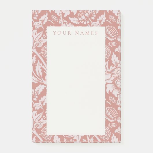 POST-IT NOTIZEN : WILLIAM MORRIS : BLUMENDEKOR (Vorderseite)