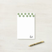 Post-it Notizzettel Grüne Kreise (Auf Schreibtisch)