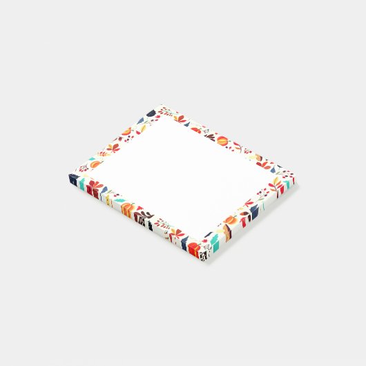 Post-it®-Notizzettel mit Herbstlaub-Motiv Post-it Klebezettel (angewinkelt)