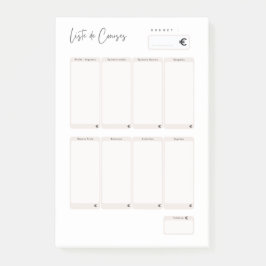 Post-it® Post-It Einkaufsliste Klebezettel