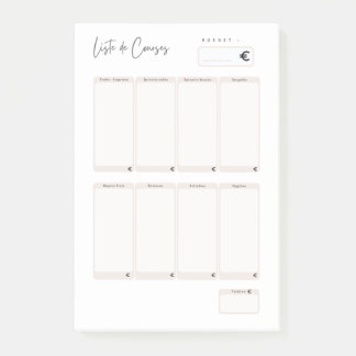 Post-it® Post-It Einkaufsliste Klebezettel