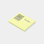 Post-it-Zettel mit QR Code Post-it Klebezettel (angewinkelt)