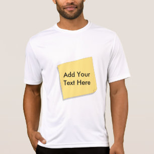 Post-Itanmerkung addieren Ihren eigenen Text T-Shirt