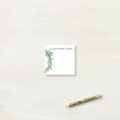 Post-Itanmerkung mit Kranz Post-it Klebezettel (Auf Schreibtisch)