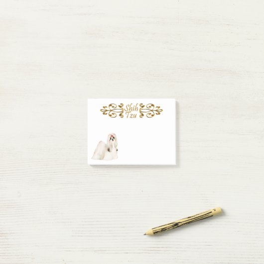 Post-Itanmerkungen Shih Tzu Post-it Klebezettel (Auf Schreibtisch)
