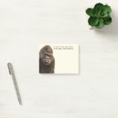 Post-Itanmerkungen Text des lustigen Gorillas Post-it Klebezettel (Büro)