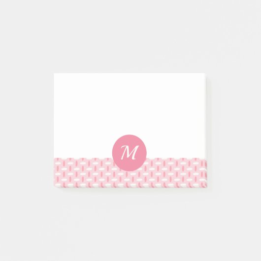 Post-Itanmerkungs-Monogramm Post-it Klebezettel (Vorderseite)