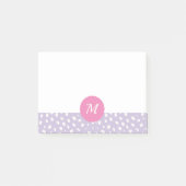 Post-Itanmerkungs-Monogramm Post-it Klebezettel (Vorderseite)