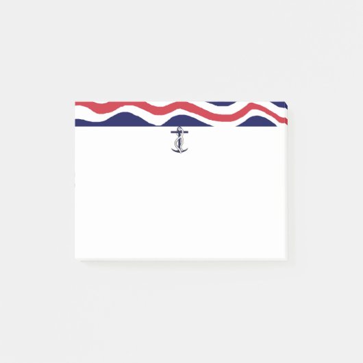 Post-Itanmerkungs-Seeboots-Liebhaber Post-it Klebezettel (Vorderseite)