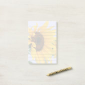 Post-Itanmerkungsauflage der Sonnenblumeblüte 4x6 Post-it Klebezettel (Auf Schreibtisch)