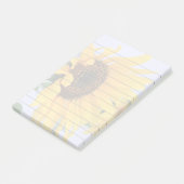 Post-Itanmerkungsauflage der Sonnenblumeblüte 4x6 Post-it Klebezettel (angewinkelt)