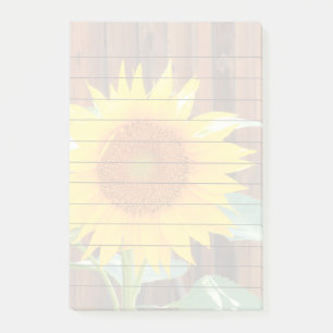 Post-Itanmerkungsauflage der Sonnenblumeblüte 4x6 Post-it Klebezettel