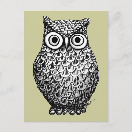 POST-Karte für das Owl-Design Postkarte (Vorderseite)