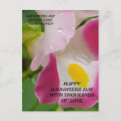 POST-KARTE FÜR DEN TOCHTERTAG POSTKARTE (Vorderseite)